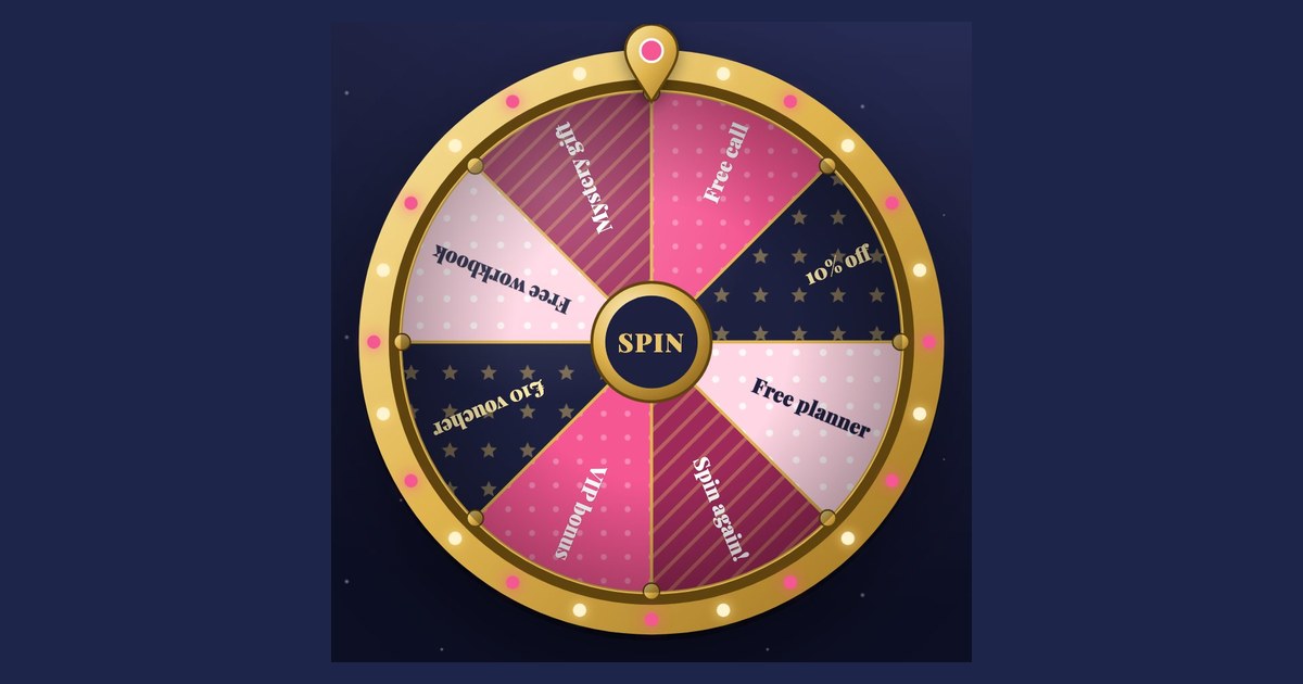 A Spin-to-Win wheel